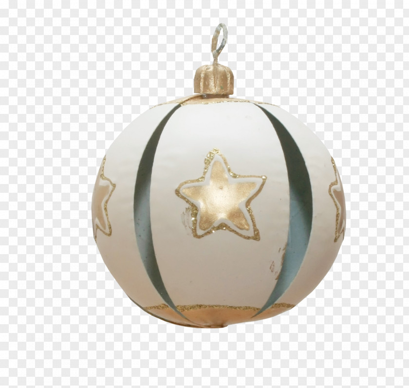 Five-pointed Star Printed Balls Christmas Ornament Clip Art PNG