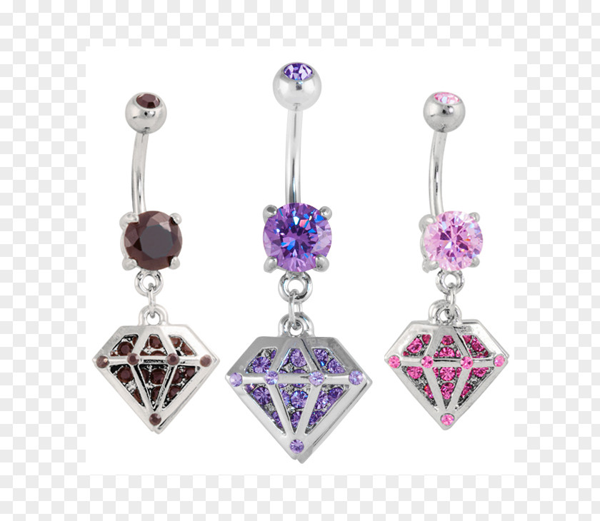 Jewellery Amethyst Earring Body Purple PNG