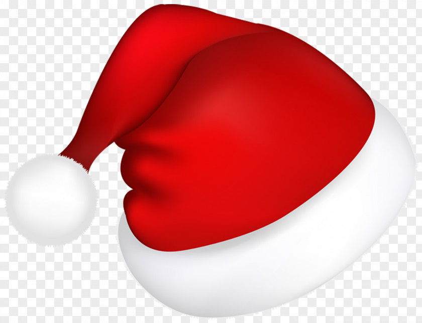 Large Red Santa Hat Picture Claus Christmas Candy PNG