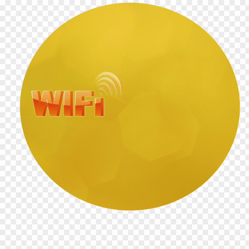 Wifi Brand Material Yellow PNG