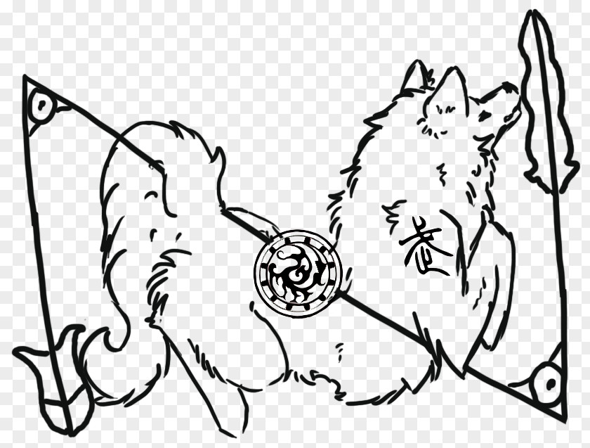 Wolf Tattoo Dog Cat Drawing Line Art Clip PNG