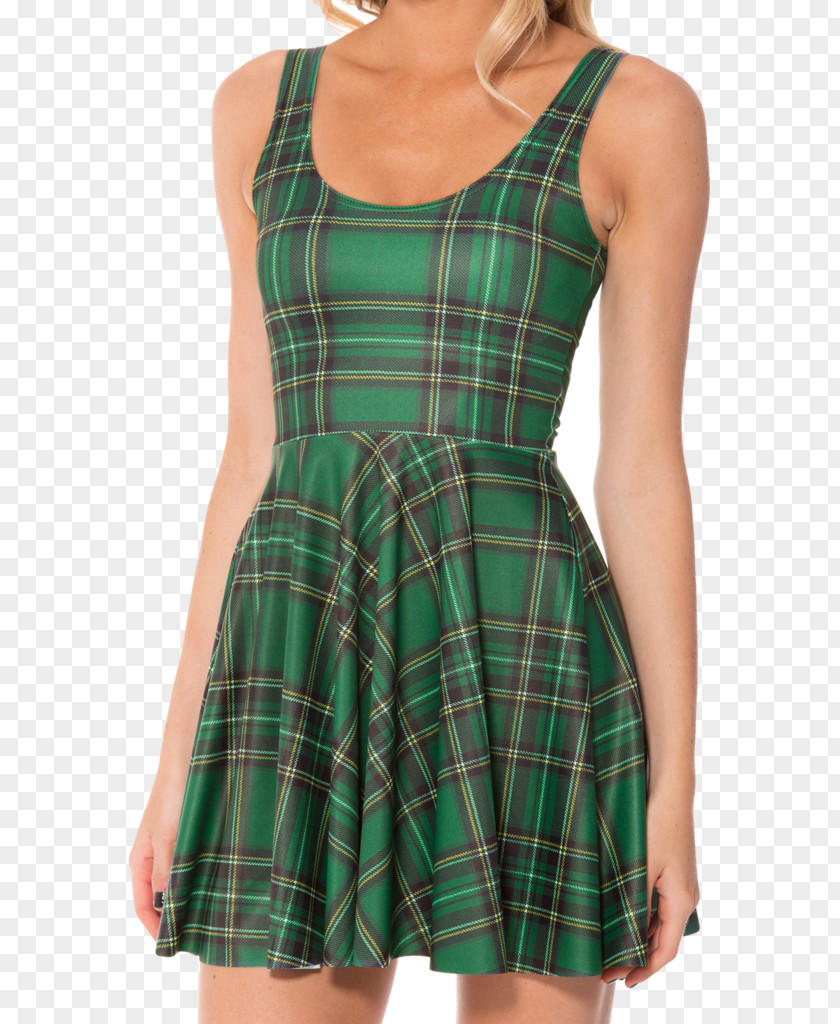 Dress Tartan Clothing Scoop Neck Neckline PNG