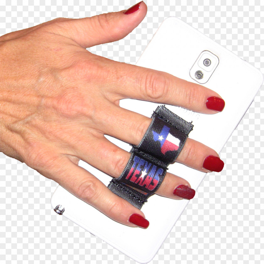 Hand Grip Mobile Phones Nail Polish Texas PNG