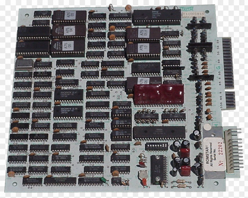 Microcontroller Arkanoid Crazy Kong Printed Circuit Board ROM Image PNG