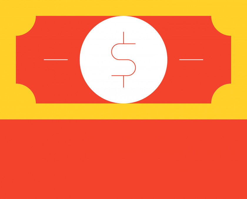 Red Vector Banknote Diagram PNG