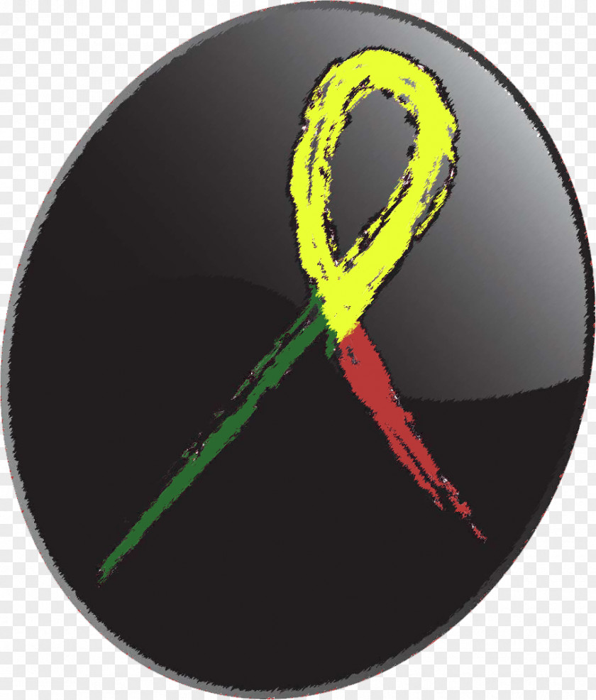 Ribbon Awareness Lung Cancer Font PNG