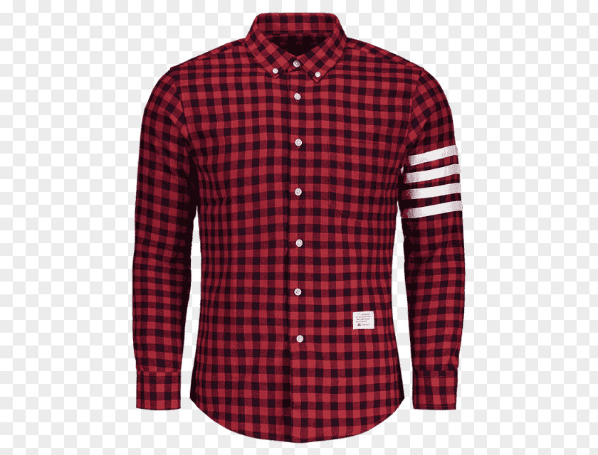 T-shirt Dress Shirt Check Flannel PNG