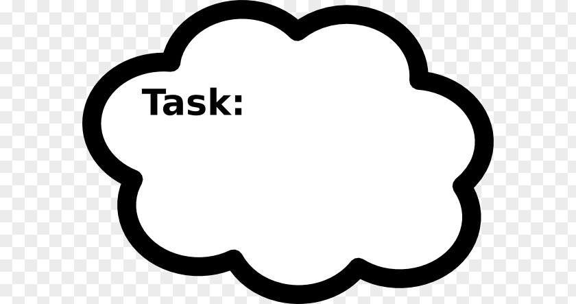 Task Cliparts Speech Balloon Thought Callout Clip Art PNG