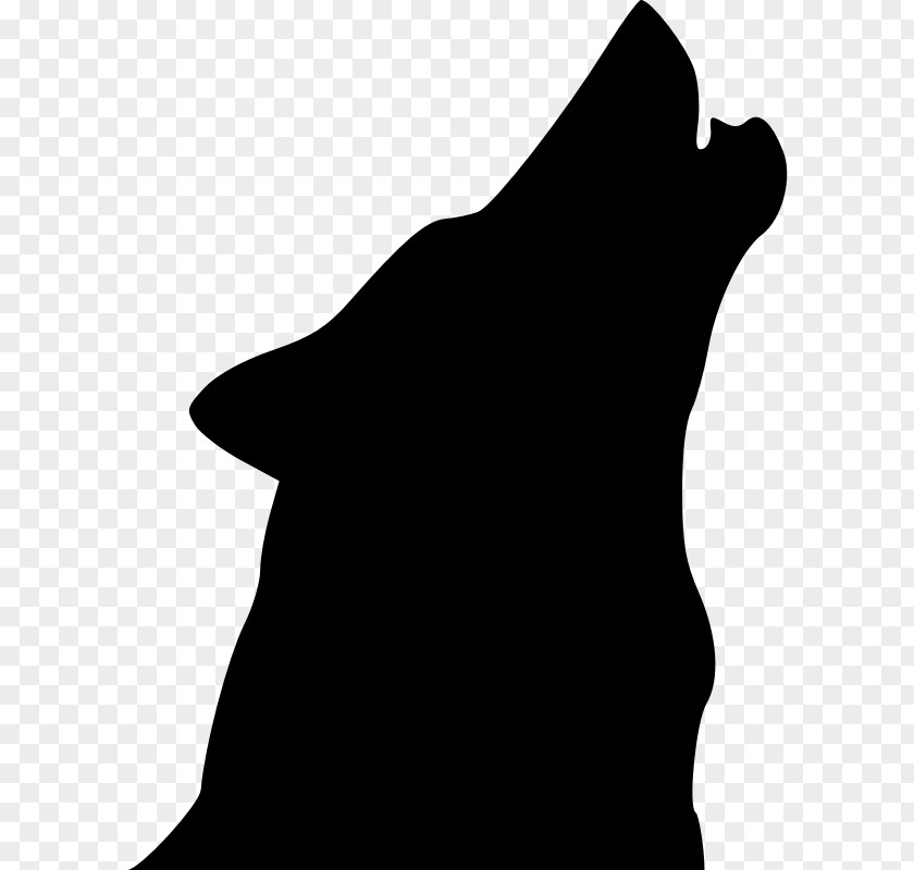 Wolf Head Silhouette Coyote Gray Free Content Clip Art PNG
