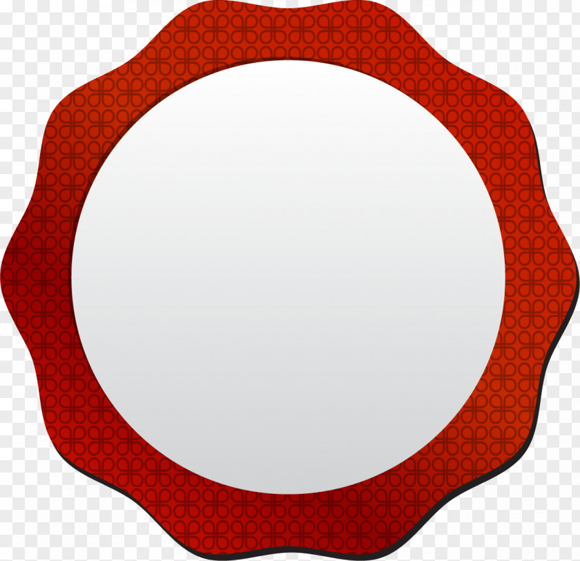 Simple Red Frame Picture Vecteur PNG