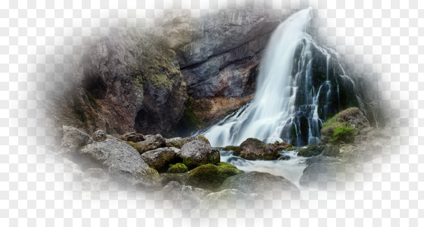 Water Waterfall Nature Scenery Stream PNG