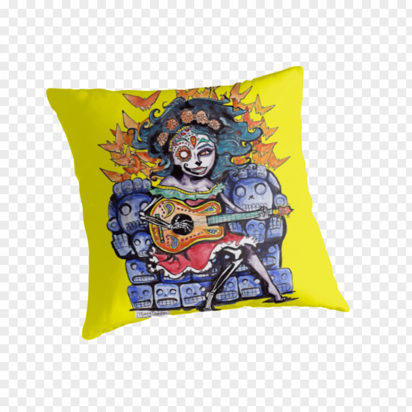 Dia De Los Muertos Throw Pillows Cushion PNG