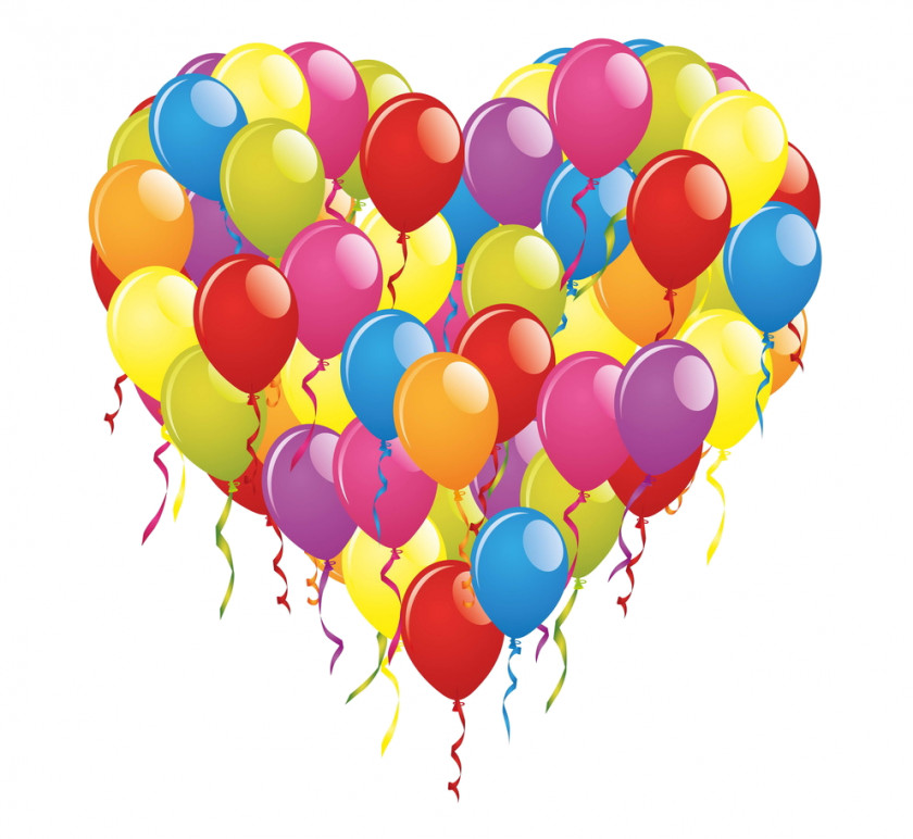 Balloon Toy Heart Birthday PNG