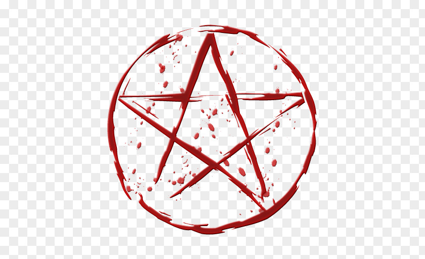 Blood Effect Pentacle Pentagram Wicca Witchcraft Religion PNG