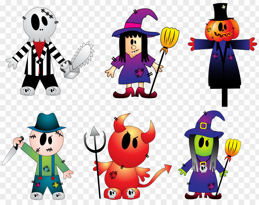 Halloween Creepy Collection Cliparts Clip Art PNG