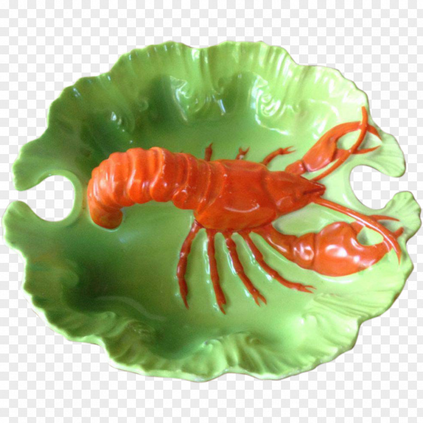 Ceramic Pie Dish Antique Porcelain Lobster PNG