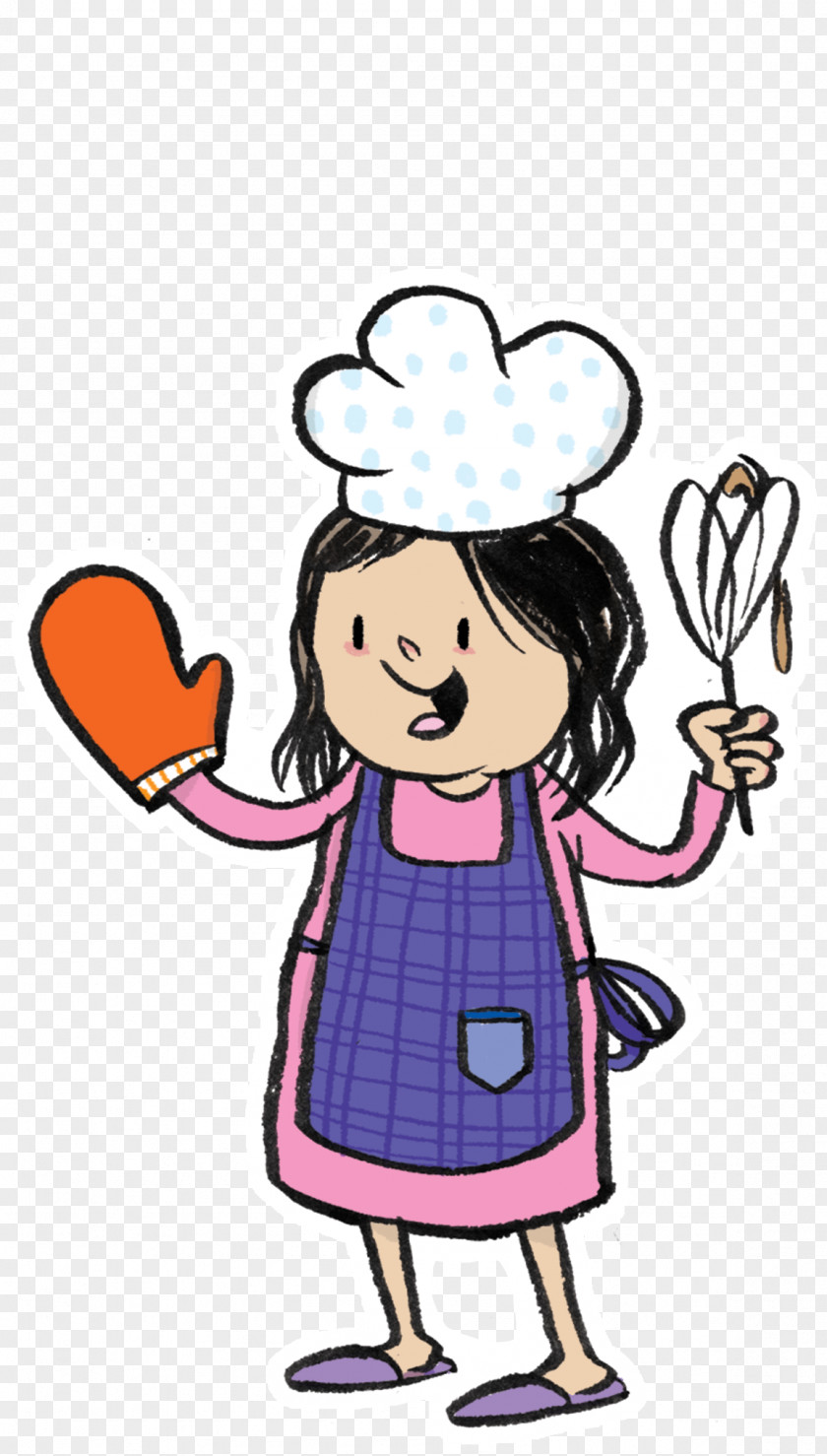 Female Chef Facial Expression Finger Art Arm PNG