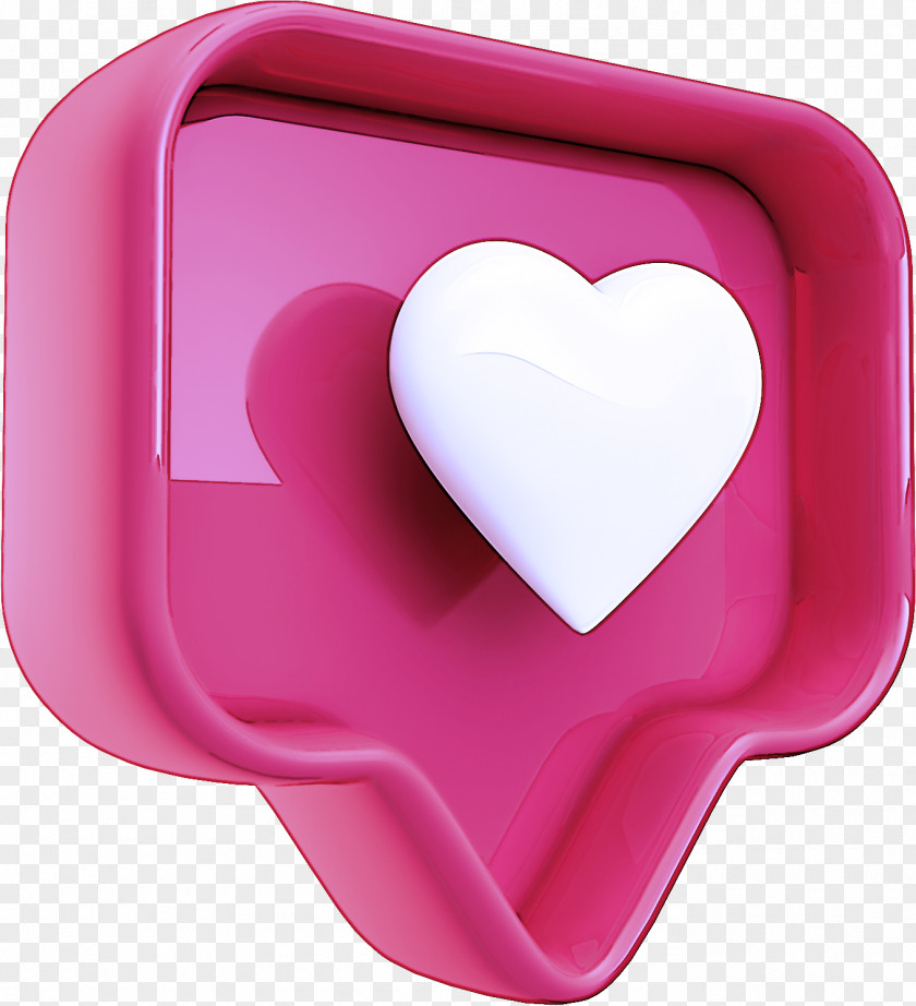Pink Heart Magenta Material Property Square PNG