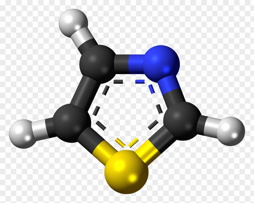 Pyrazole Ball-and-stick Model Heterocyclic Compound Molecule Thiazole PNG