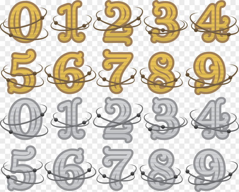 0-9 Vector Number Numerical Digit 0 PNG