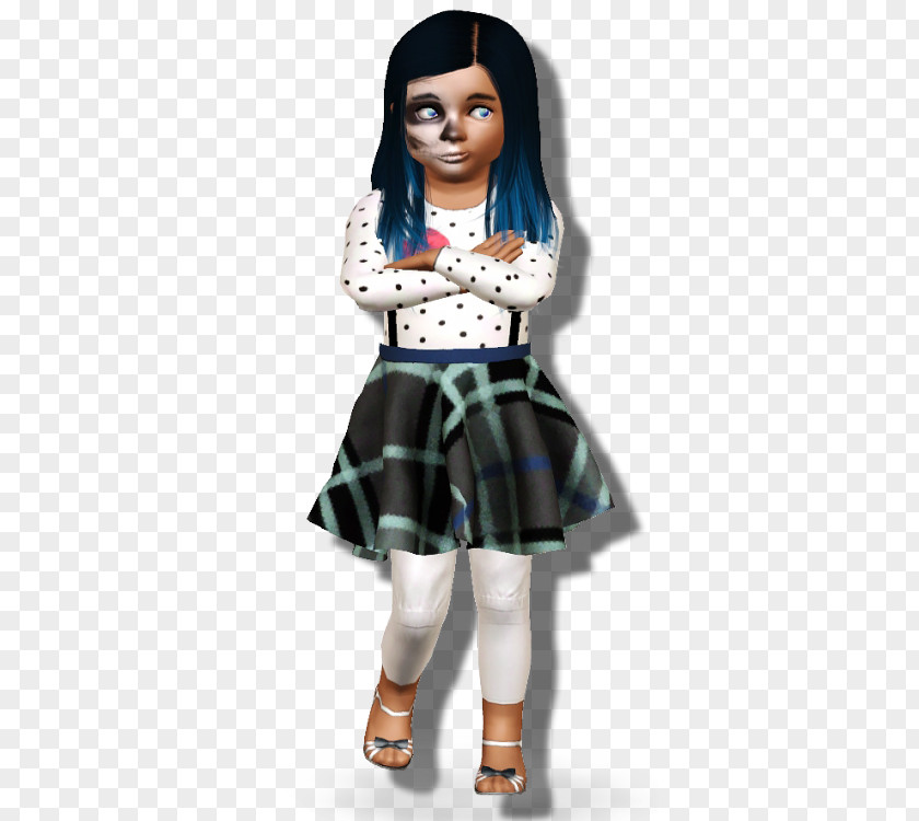 Acid Grunge Tumblr Outfits Tartan Model Fashion Doll PNG