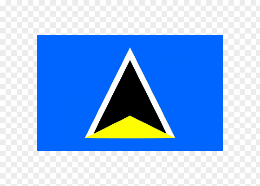 Festival Flag Of Saint Lucia Post Cards PNG