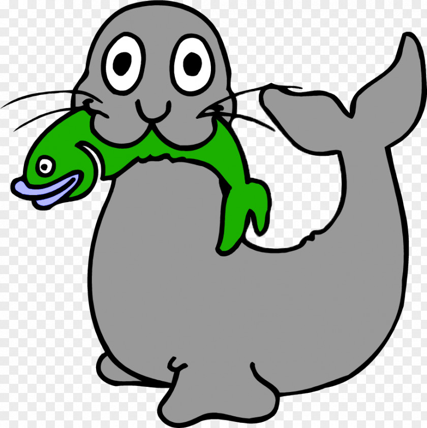 Lovely Little Sea Lion Cartoon Pinniped PNG