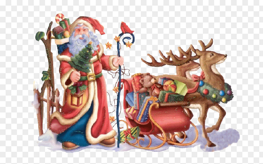 Santa Claus Christmas Day New Year Saint Nicholas Desktop Wallpaper PNG
