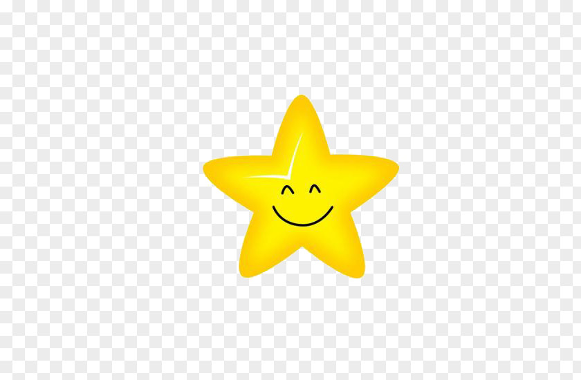Star Smile Starfish Smiley Yellow Wallpaper PNG