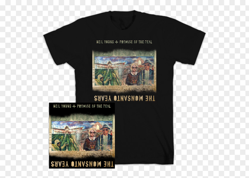 T-shirt Lukas Nelson & Promise Of The Real Monsanto Years Phonograph Record Compact Disc PNG