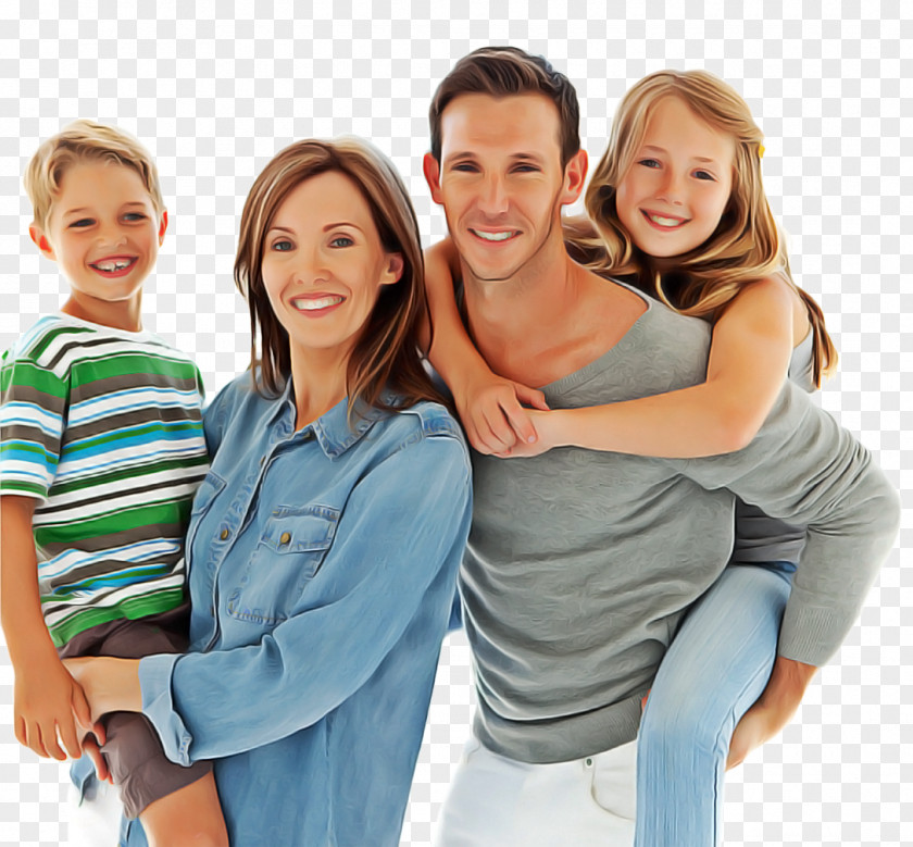 Comfort Gesture Happy Family Cartoon PNG