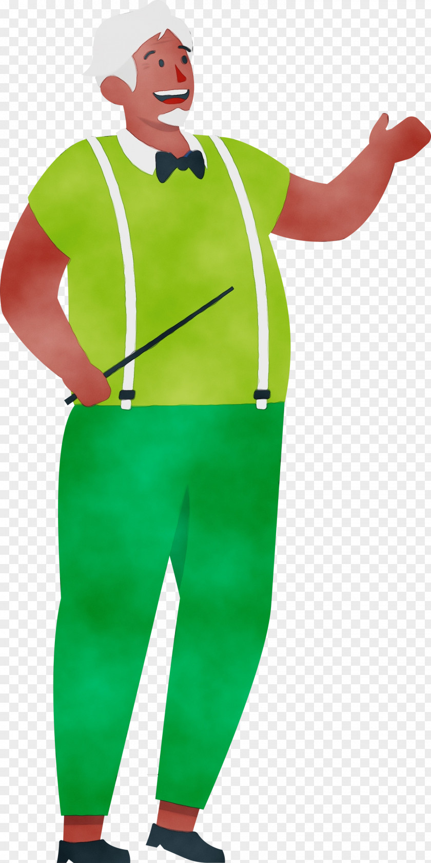 Costume Green Clown Character Headgear PNG