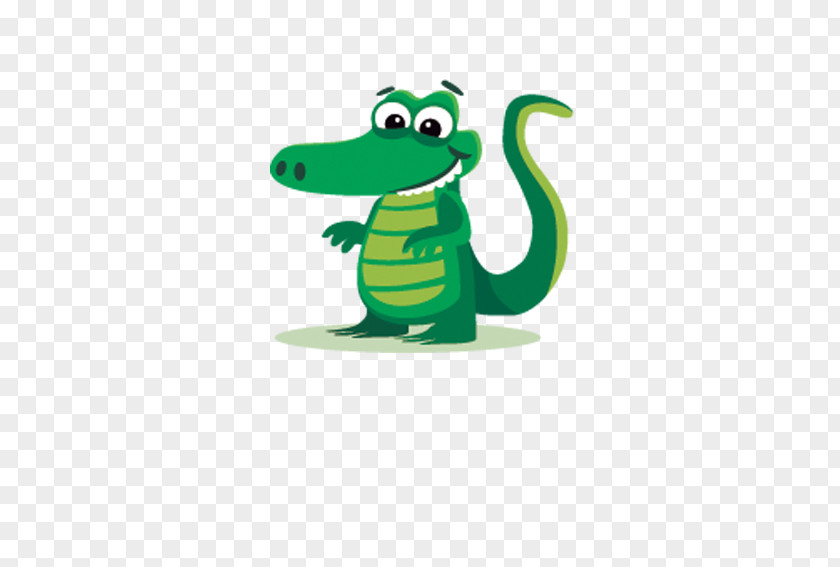 Green Crocodile Alligator Clip Cuteness Art PNG