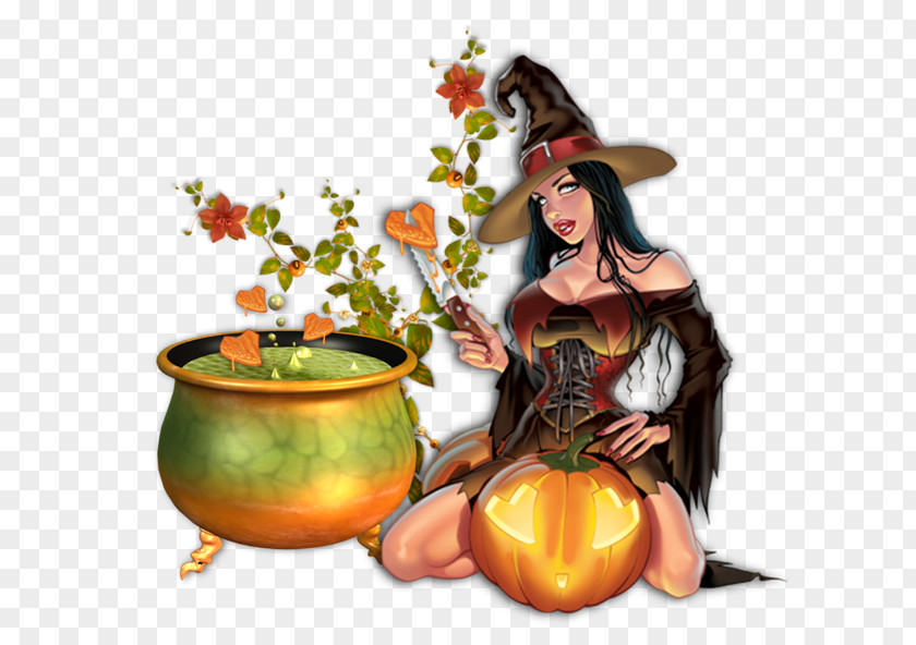 Pumpkin Halloween Witch Calabaza GOURD+m PNG
