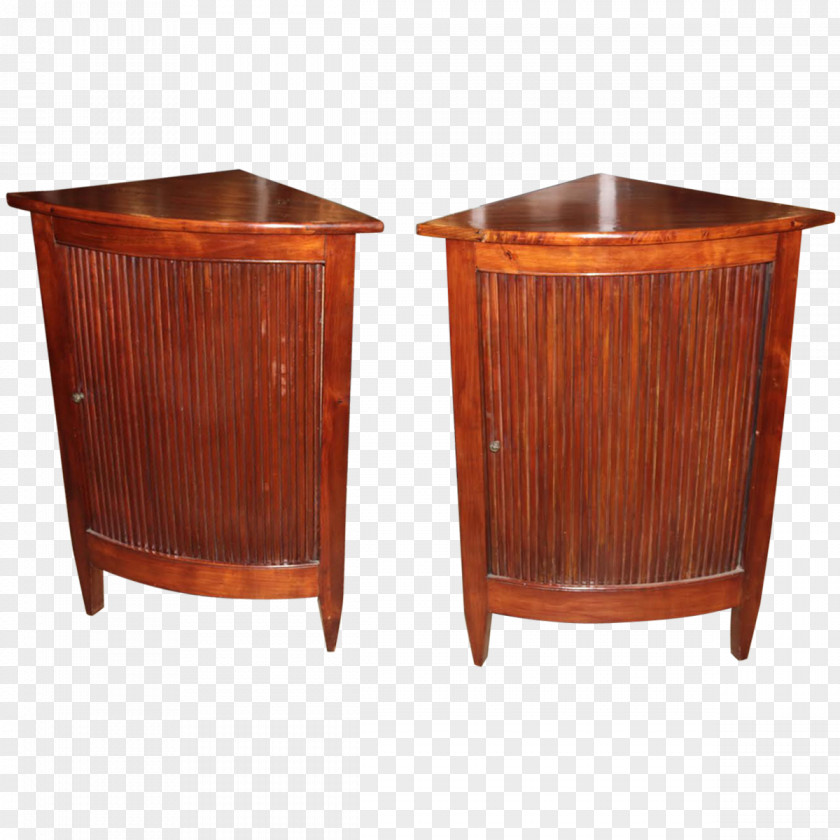 Antique Corner Cupboard Bedside Tables Product Design Wood PNG