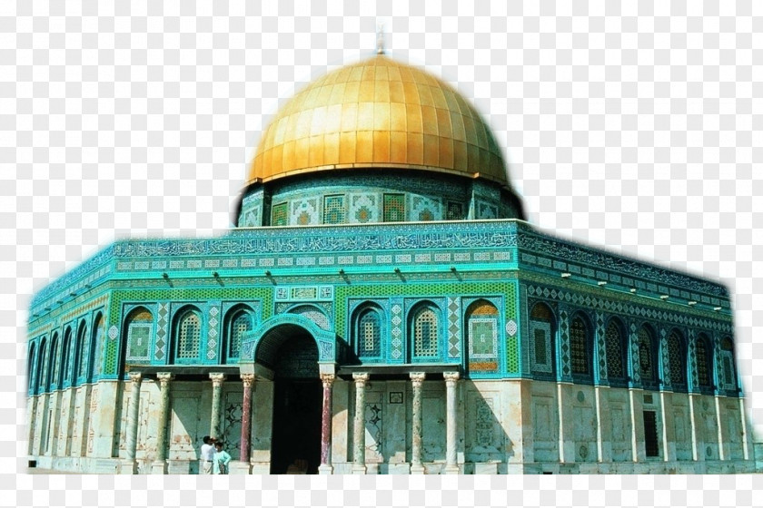 Beautiful Mosque Dome Of The Rock Temple Mount Al-Aqsa Kaaba Foundation Stone PNG