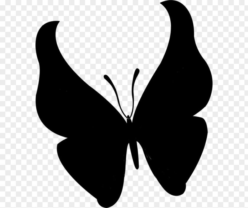 Brush-footed Butterflies Clip Art Silhouette Black M PNG