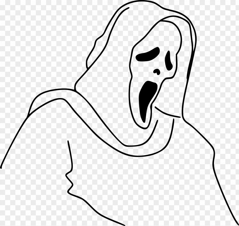 Ghosts Ghostface Line Art Clip PNG