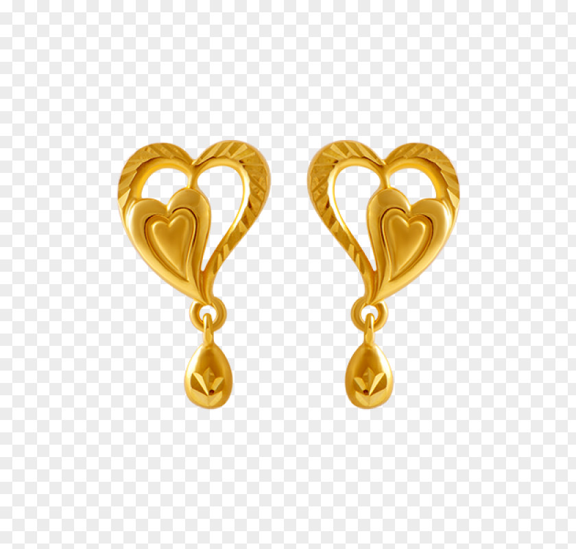 Jewellery Earring Body Colored Gold PNG