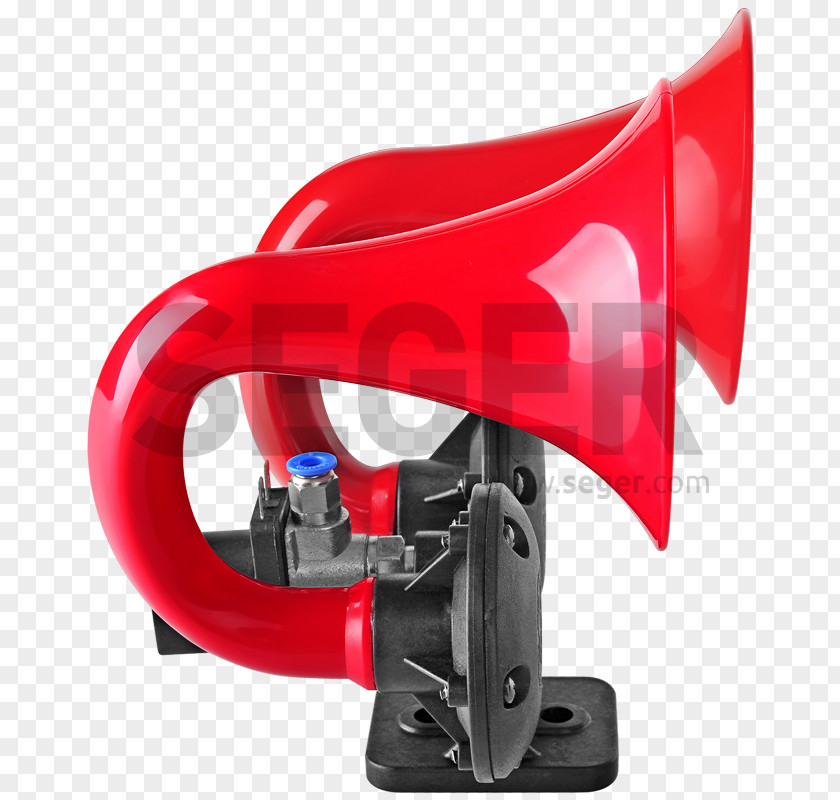 Trumpet Air Horn Car Megaphone Red PNG
