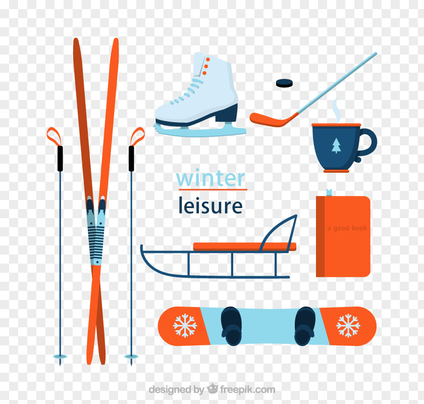 Vector Elements Of Winter Sports Equipment Sport Ice Skate Skating PNG