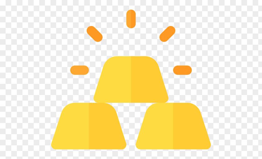 Gold Ingots Line Clip Art PNG