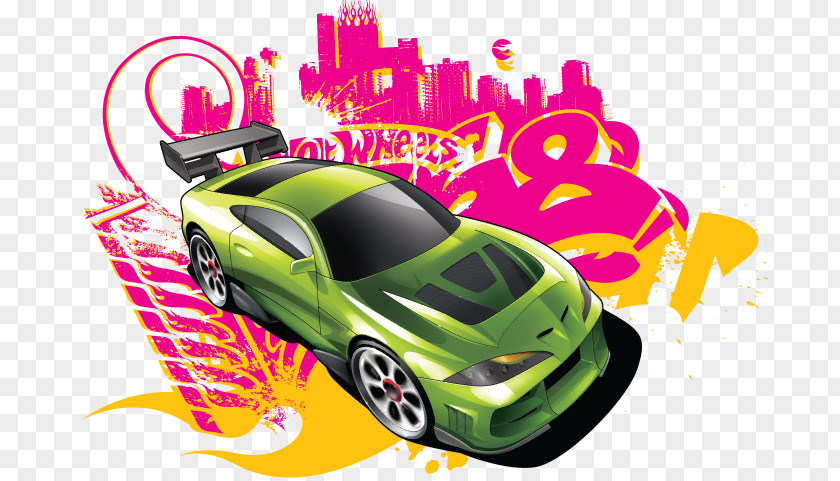 Hot Wheel Wheels Model Car PNG