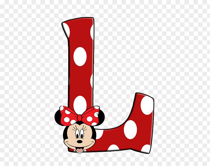 Minnie Mouse Alphabet Letter PNG