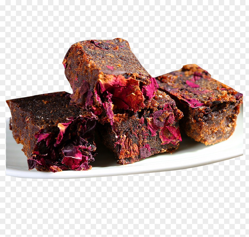 A Dish Of Brown Sugar Roses Ginger Tea Beach Rose Rock Candy Chocolate Brownie PNG