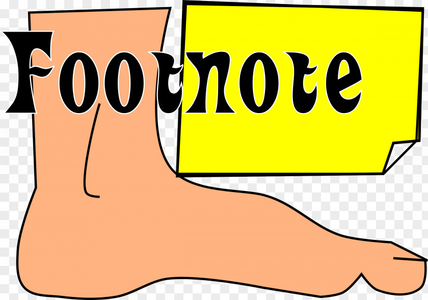 Big Foot Note Microsoft Word Writing Thumb Clip Art PNG