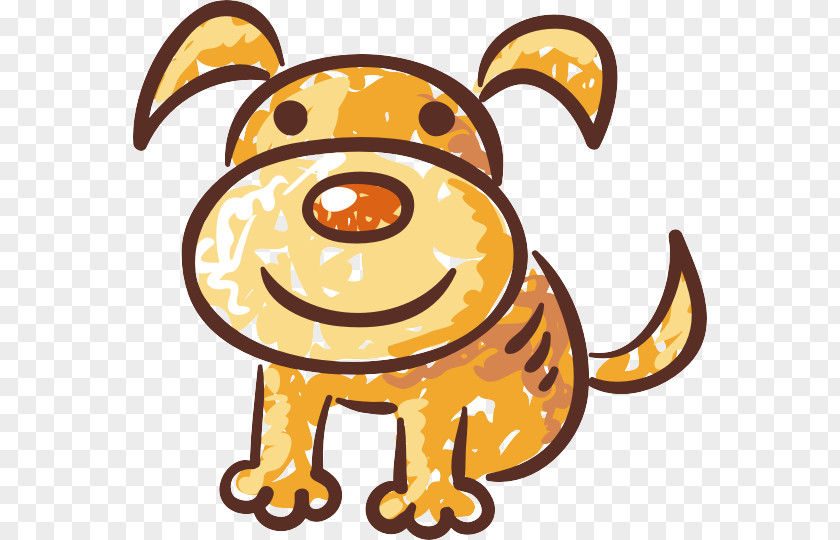 Hand-painted Puppy Vector Dog Cartoon Clip Art PNG