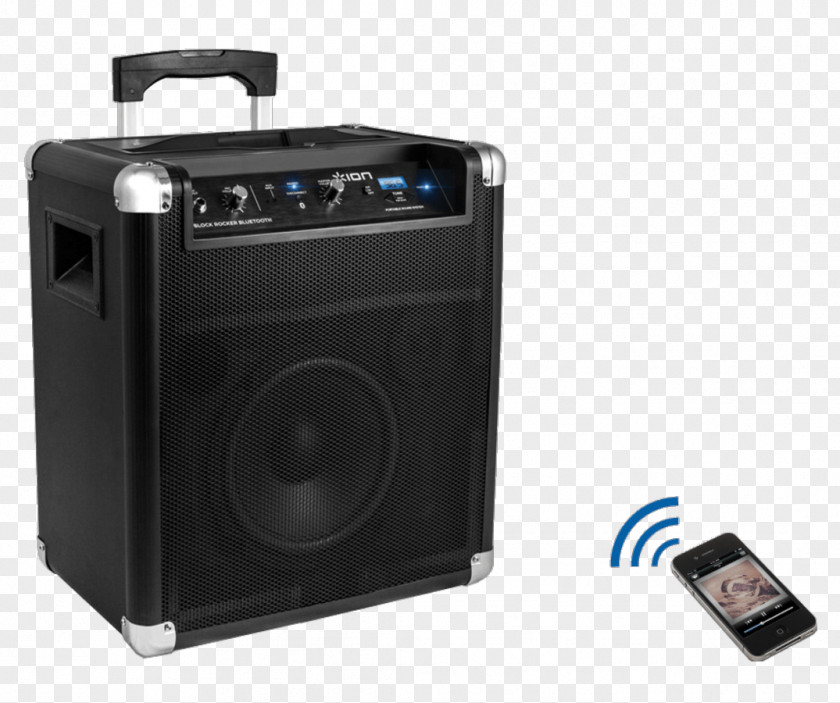 Rock Block Microphone Wireless Speaker Loudspeaker Bluetooth ION Audio PNG