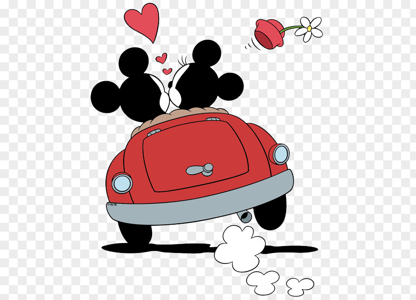Classic Car Mickey Mouse Minnie Pluto Donald Duck Daisy PNG