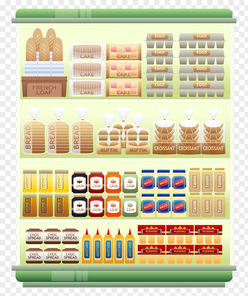 Store Shelf Supermarket Grocery PNG